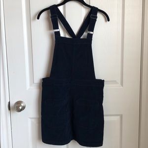 Urban Outfitters Navy Corduroy Overall Dress